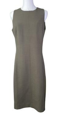 MM. LAFLEUR Olive Green Shift Dress Office Night Out Date Night 8 RN160673